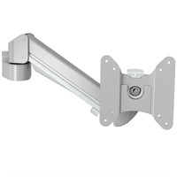 Elevate Monitor Arm 55 - 3-8 kg, gas spring, rail mounted silver